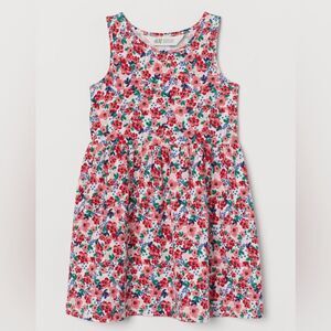 H & M Floral Sleeveless Patterned Dress Kids Girls Size 6 - 8